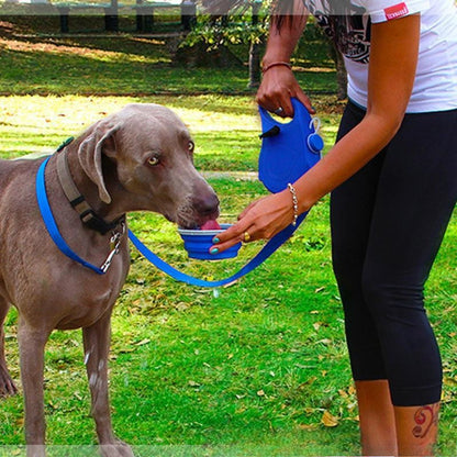 Pawsy™All-in-One Dog Leash with Water Bottle & Bowl