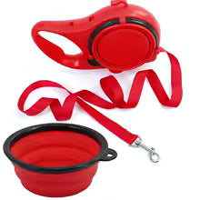 Pawsy™All-in-One Dog Leash with Water Bottle & Bowl